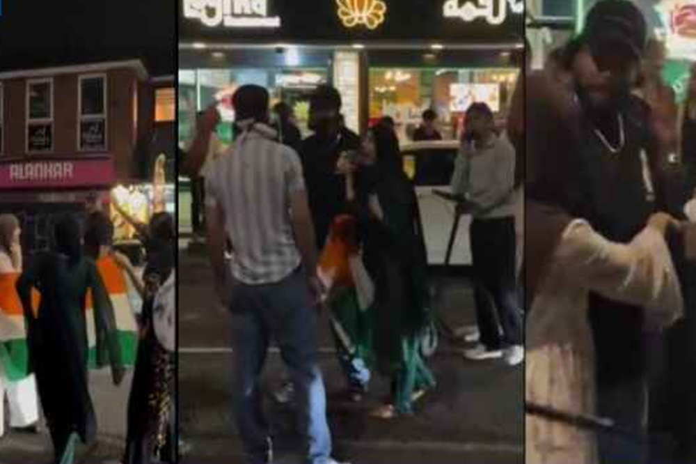 लंडन चकमक : स्वातंत्र्य दिनी भारतीय मुलींकडून तिरंग्याचे संरक्षण, पाकिस्तानींच्या गैरवर्तनाला जोरदार प्रत्युत्तर 