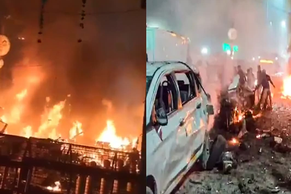 लाल किल्ला मेट्रो स्टेशनजवळ भीषण स्फोट; आठ ठार, वीस जखमी — पुलवामाशी संबंध संशयात 