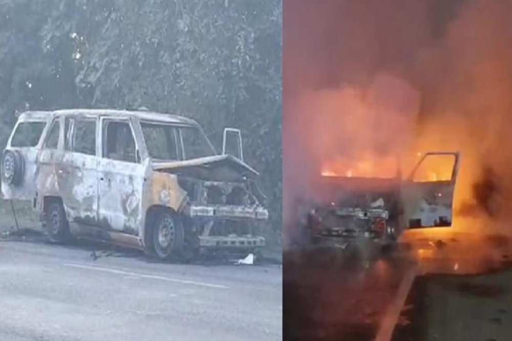 गुजरातच्या अरवल्ली जिल्ह्यात भीषण दुर्घटना; धावत्या अॅम्बुलन्सला आग, डॉक्टर-नर्ससह चार जणांचा मृत्यू