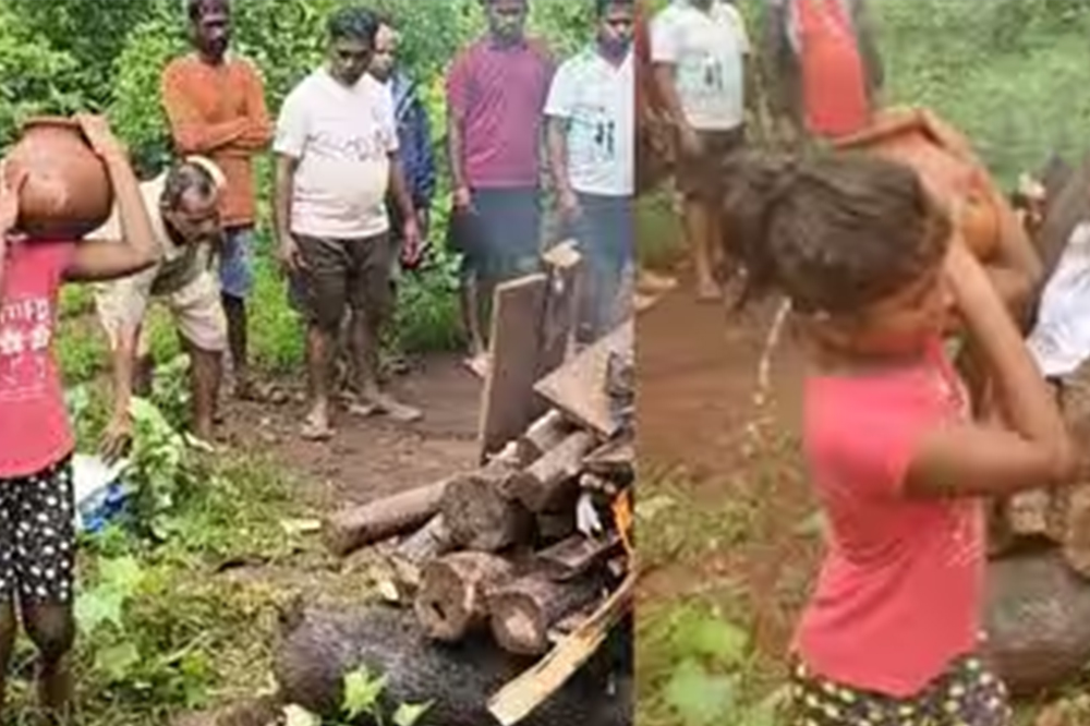 आजारी आईचा मृत्यू; ११ वर्षीय तन्वीने दाखवलं धैर्य, माऊलीला दिला मुखाग्नी 
