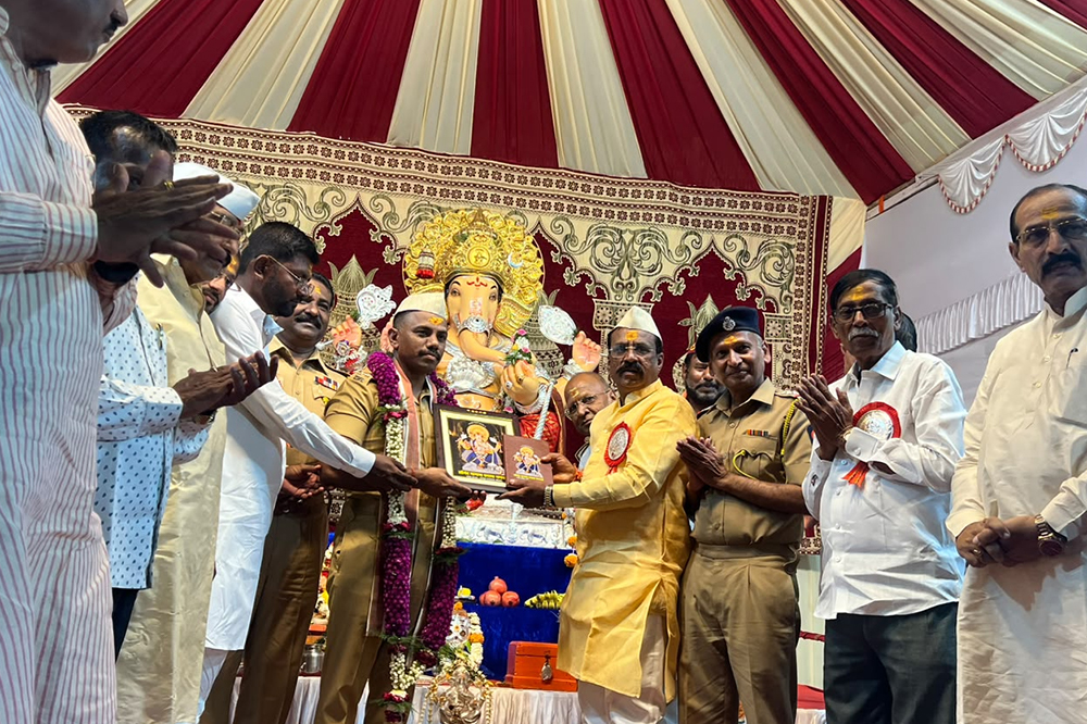 कलाकारांना व्यासपीठ देणे हीच श्री गणेशाला खरी मानवंदना; पोलीस आयुक्त एम. राजकुमार 