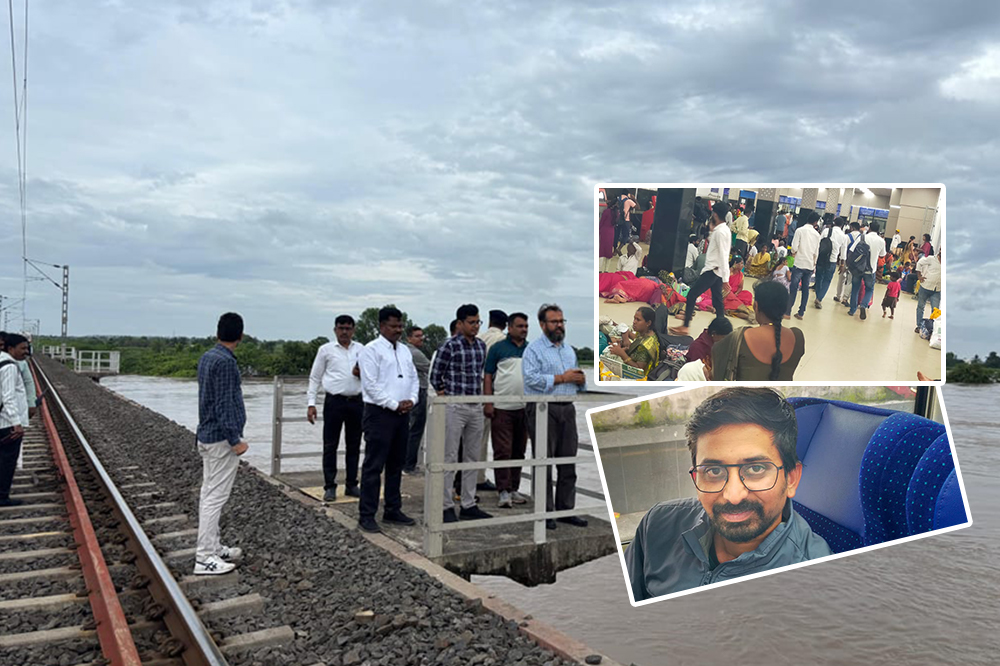 आठ तासांनतर  रेल्वेसेवा पूर्ववत 