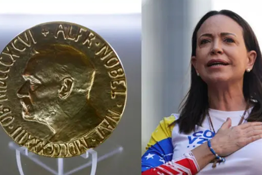२०२५ चा शांततेचा नोबेल पुरस्कार व्हेनेझुएलाच्या विरोधी नेत्या मारिया कोरिना मचाडो यांना; जगभरातून अभिनंदनासह वादही 