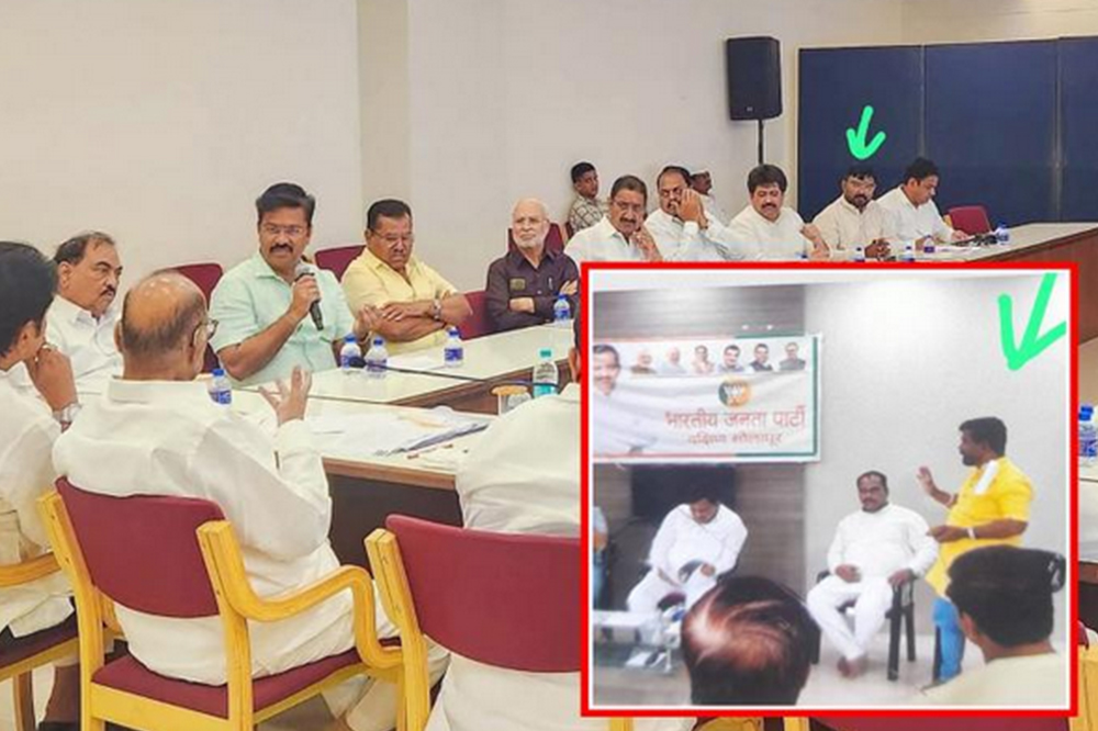 राष्ट्रवादीच्या बैठकीत भाजप कार्यकर्त्याची उपस्थिती; सोलापूर शहराध्यक्षांवर वाद 