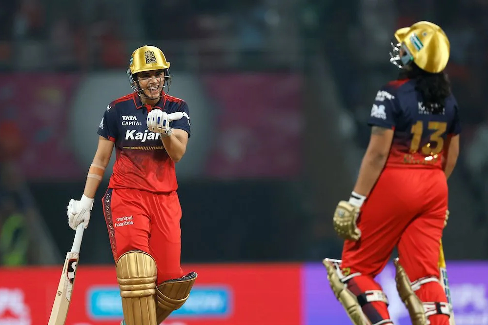 आरसीबीचा दमदार विजय; यूपी वॉरियर्सवर ९ गडी राखून मात 