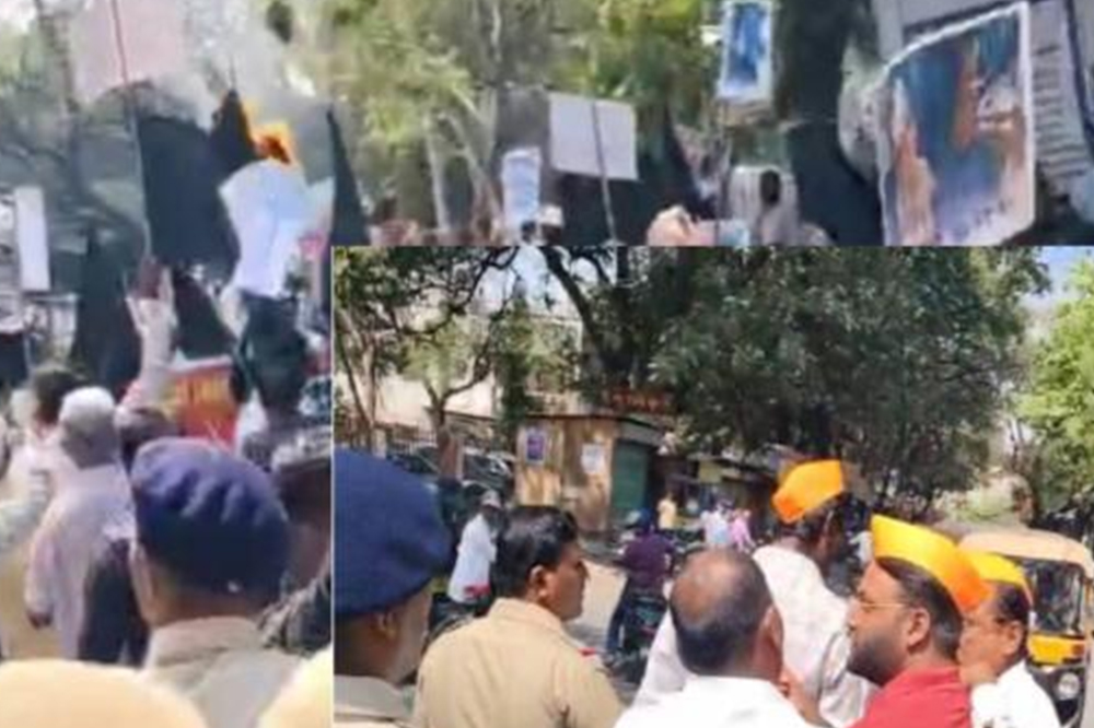 सोलापूरमध्ये माकपचे आंदोलन, हिंदुत्ववादी संघटनांचा विरोध; पोलिसांनी दोन्ही गटांना ताब्यात घेतले