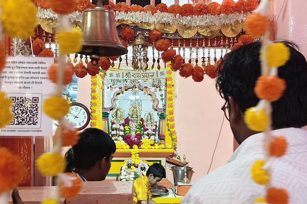लष्कर परिसरातील जुन्या श्रीराम मंदिरात रामनवमी उत्साहात; भाविकांची गर्दी