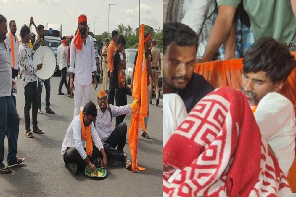 मनोज जरांगे पाटील यांची प्रकृती खालावली; धुळे-सोलापूर महामार्गावर मराठा आंदोलकांचा रास्ता रोको