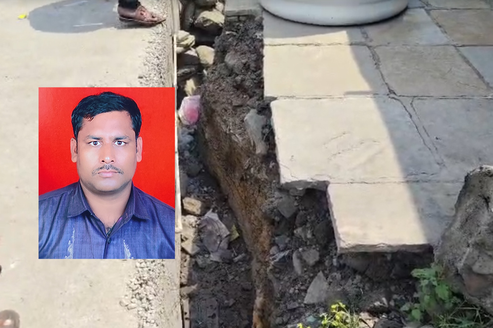रस्त्याच्या कामासाठी खोदलेल्या खड्ड्यात पडून हॉटेल कामगाराचा मृत्यू; सोलापुरातील शांतीनगरातील घटना 