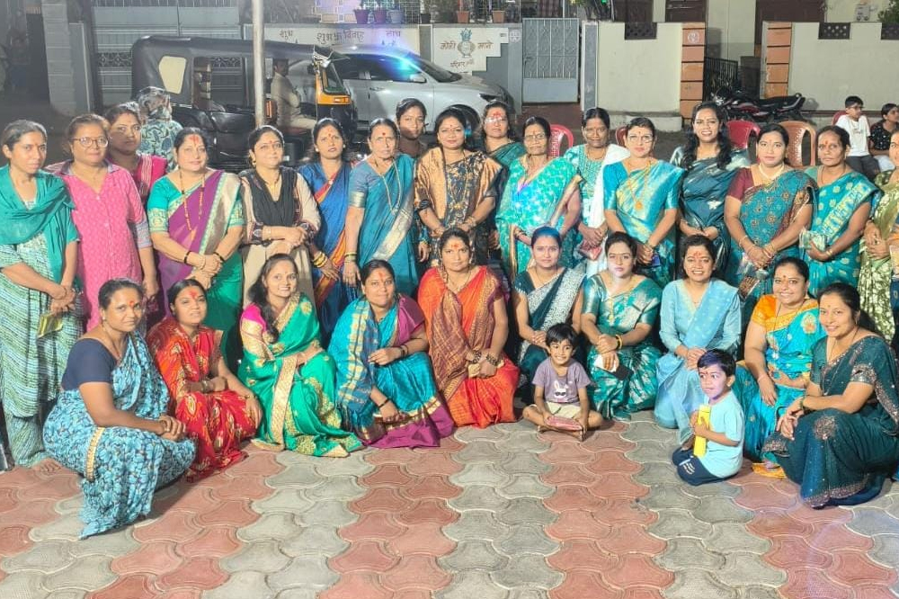 भिनव सामाजिक संस्थेच्या वतीने ५१ सुवासिनींची ओटी भरून नवरात्रोत्सव साजरा 
