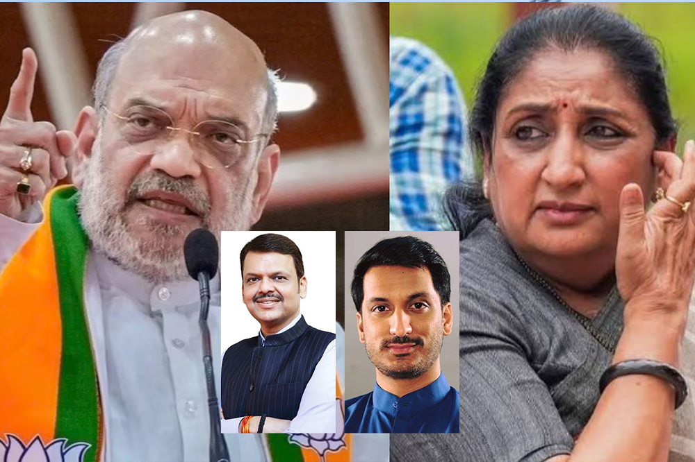दिल्लीत अमित शाहांसोबत सुनेत्रा पवार, पार्थ पवार आणि फडणवीसांची बैठक; महाराष्ट्रात खातेवाटप बदलाची चर्चा
