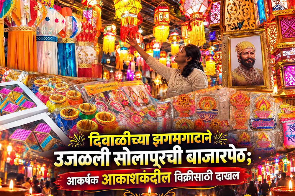 दिवाळीच्या स्वागतासाठी बाजारपेठ सजली; ३०० ते १५०० रुपयांपर्यंत आकर्षक आकाशकंदील उपलब्ध 
